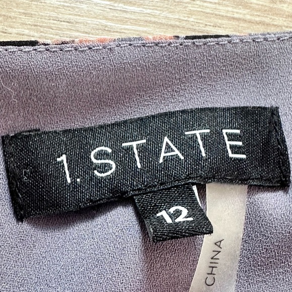 1. State Floral Ruffle Balloon Sleeve Mini Wrap Dress - Picture 10 of 16